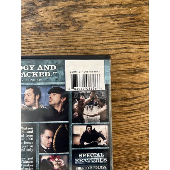 Sherlock Holmes DVD 2009 Action Mystery Robert Downey Jr Jude Law Pre-Owned - Picture 4 of 4